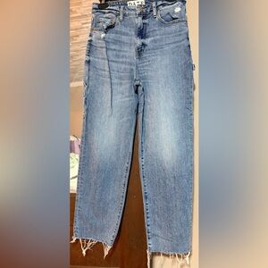 Daze Denim Cropped High Rise Utility Jean